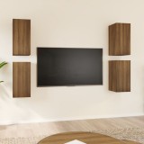 VidaXL Dulapuri TV, 4 buc., stejar maro, 30,5x30x60 cm, lemn prelucrat