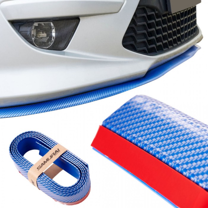 Protectie spoiler, prelungire bara fata/spate din cauciuc, culoare CARBON