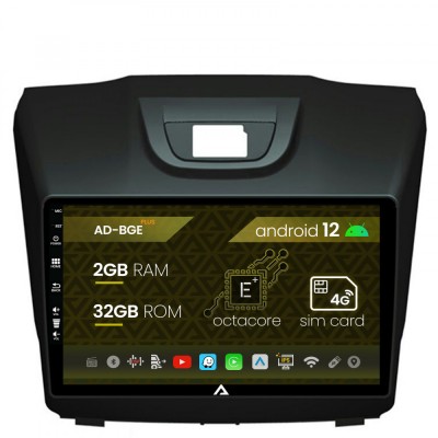 Navigatie Isuzu D-MAX (2015+), Android 12, E-Octacore 2GB RAM + 32GB ROM, 9 Inch - AD-BGE9002+AD-BGRKIT311 foto