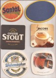 N24 - Lot 10 bucati diferite - suport pentru bere din carton / coaster