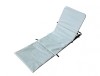 Sezlong plaja pliabil Heinner, 141x45x51cm, gri, spatar reglabil, 5 pozitii, cadru otel, textil, 2 buzunare