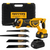 Cumpara ieftin Fierastrau tip sabie cu acumulator (INCLUS), 21 V/3 Ah, 750 W, 2900 rot/min ROTOR RBS21 Brushless