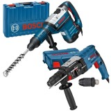 Bosch GBH 8-45 DV + GBH 2-28 F - Rotopercutor SDS-Max 1500 W 12.5 J valiza plastic + Rotopercutor SDS-Plus 880 W 3.2 J mandrina interschimbabila valiz