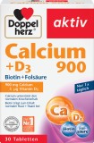 Calciu 900mg + D3 + Biotina + Acid folic Aktiv, 30 comprimate, Doppelherz