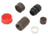 Conector circular AMPHENOL 8 pini tată cu intrare cablu, montare pe cablu, seria PT/451