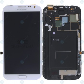 Samsung Galaxy Note 2 (N7100) Afișaj complet alb GH97-14112A foto