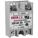 Releu 3-32Vdc 60A 24-380Vac solid state SSR-60 DA