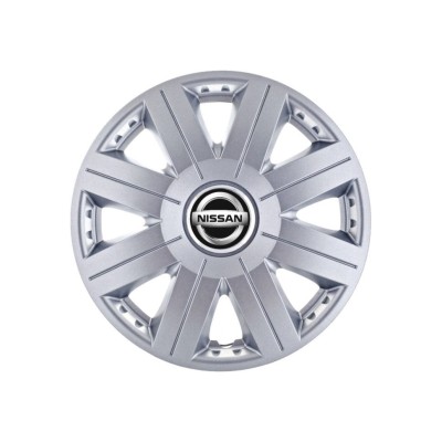 Set 4 capace roti Cosmos cromat R15, pentru gama auto Nissan foto