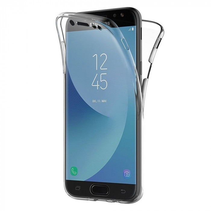 Husa 360 (fata+spate) silicon transparent pentru Samsung J7 2017