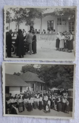Lot 2 foto etnologice interbelice / nuntă la Isbășești, com Stolnici jud Arges foto