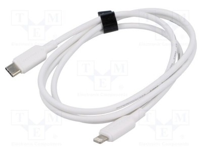Cablu Apple Lightning la USB C VENTION 1m alb PVC foto
