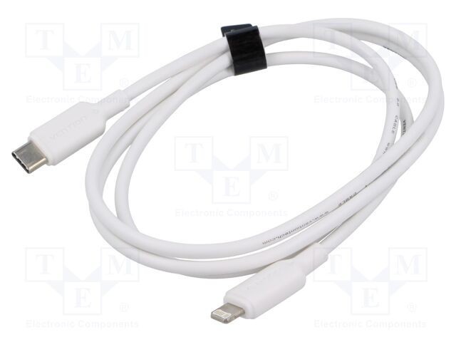 Cablu Apple Lightning la USB C VENTION 1m alb PVC