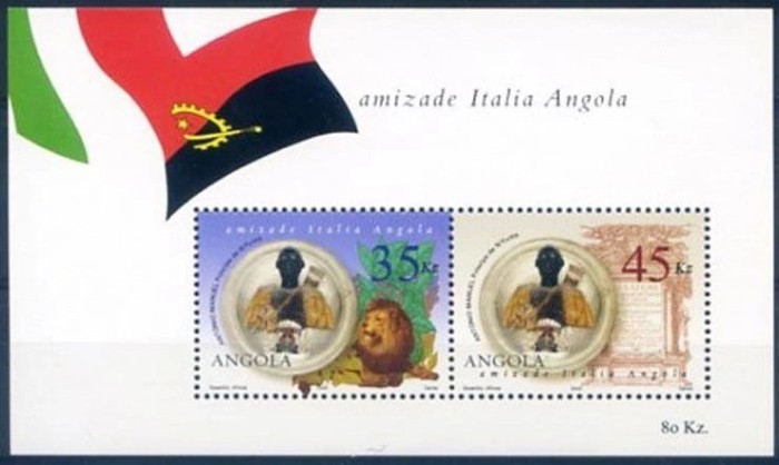 Angola 2002 - Emisiune comuna cu Italia, colita neuzata