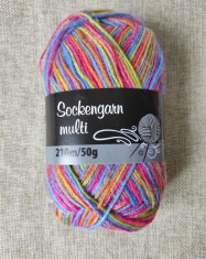 FIRE TRICOTAT/CROSETAT SOCKENGARN MULTI, DEGRADEE MULTICOLOR foto