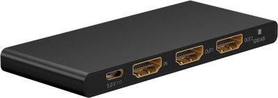 Splitter HDMI 4K 60Hz V2.0 1x HDM 1 la 2x HDMI activ Goobay 58481 foto