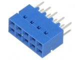 Soclu PCB-PCB mamă 10 pini 2,54mm THT aurit drept