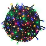 Cumpara ieftin Instalatie pentru Bradul de Craciun cu 600 LED-uri Multicolor, Lungime 30 m, Tip Sir Luminos pentru Interior sau Exterior