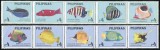 FILIPINE 1996-PESTI-SET COMPLET DE 10 TIMBRE NESTAMPILATE MNH