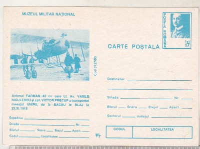 bnk cp Muzeul militar national - Avionul Farman 40 - mf foto