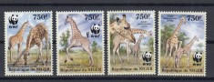 Niger - Fauna WWF - GIRAFE - MNH - Michel = 6,00 Eur.