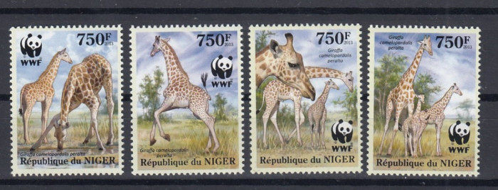 Niger - Fauna WWF - GIRAFE - MNH - Michel = 6,00 Eur.