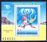 TSV$ - 1978 LP 955 C.M. DE FOTBAL - ARGENTINA, COLITA DANTELATA MNH/** LUX, Nestampilat