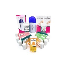 Kit Epilare Profesional, SensoPro Milano, Azure, Incalzitor, 11 Rezerve Ceara, Benzi Epilat