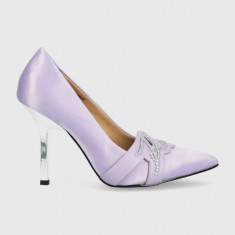 Karl Lagerfeld pantofi cu toc SARABANDE culoarea violet KL30919T