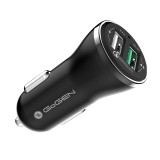 Cumpara ieftin Adaptor incarcare priza auto GoGEN CHQ 27, 2x USB, 2.4A cu functie de incarcare rapida QC 3.0, 18W, negru