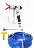 Cumpara ieftin Kit Pistol airless pentru aparat de zugravit adaptor 25cm furtun de15m KSG06 CH130