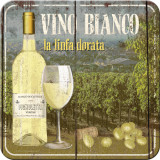 Suport de pahar - Vino Bianco, Nostalgic Art Merchandising