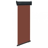 Copertină laterală de balcon, maro, 60 x 250 cm
