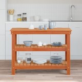 vidaXL Banc de lucru Maro ceruit 110.5 x 50 x 80 cm Lemn masiv de pin