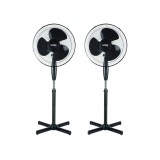 Set 2 bucati Ventilator, Putere 40 W, Diametru 40 cm, Negru