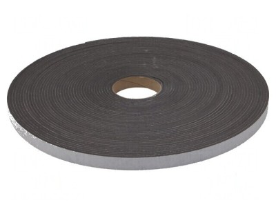 Bandă de etanșare gri spumă PE 20mm x 30m x 4mm 130% foto