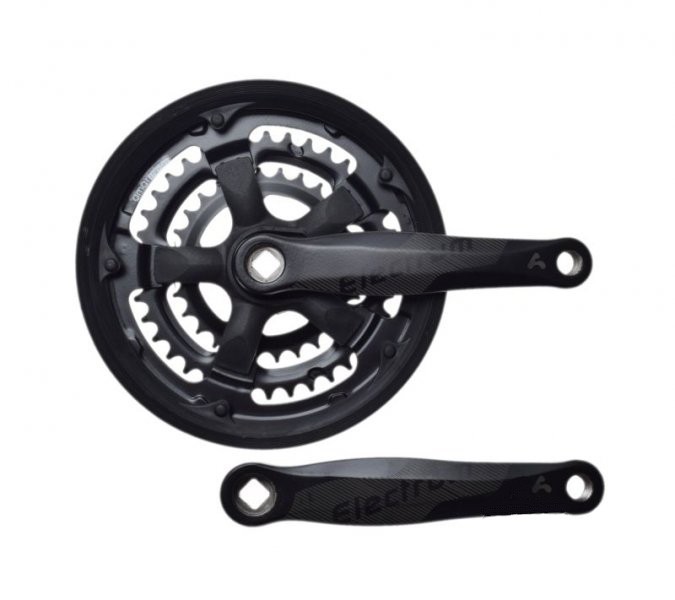 Angrenaj pedalier cu 3 foi 42/34/24, brat 170mm Cod:AWR01608