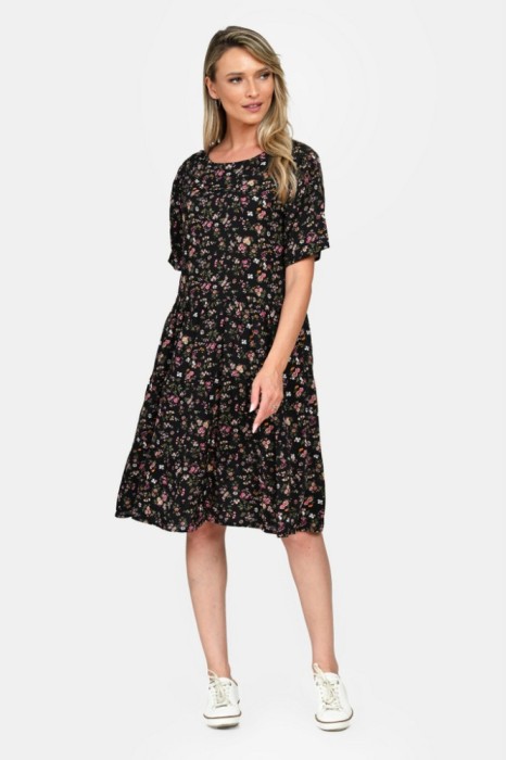 Rochie Dama, Eranthe, Microfloral V327 - M