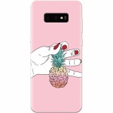 Husa silicon pentru Samsung Galaxy S10 Lite, Rainbow Pinepple