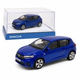 Macheta Dacia Sandero 1:43 Norev &ndash; Dealer Model, Bleu Iron