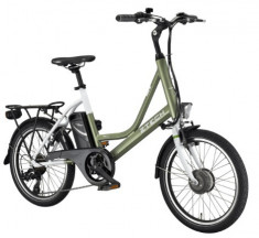 Bicicleta electrica cu cadru aluminiu ZT-73 COMPACT VERDE foto