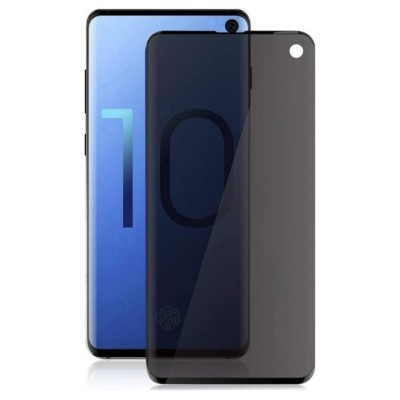 Folie sticla securizata curbata flippy pentru samsung s10 full glue privacy negru foto