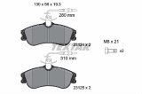 Set placute frana TEXTAR 2312401