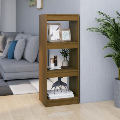 vidaXL Bibliotecă/Separator cameră maro miere 40x30x103,5 cm lemn pin foto