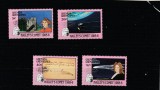 Grenada 1986 - Spatiu , Cometa Halley , serie 4 valori , dantelate , MNH.Mi.753-756