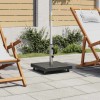 VidaXL Suport umbrelă de soare, negru, 30 kg, granit, pătrat