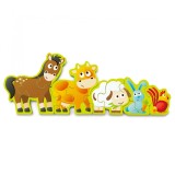 Puzzle educativ - Numbers &amp; Farm Animals | Hape