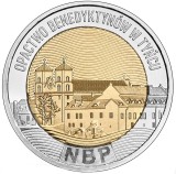 POLONIA 5 ZLOTI 2024 BIMETAL - THE BENEDICTINE ABBEY in TYNIEC , UNC, Europa, Cupru-Nichel