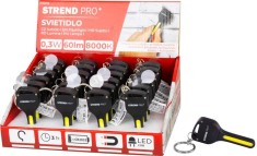 Lanterna breloc LED Strend Pro 60 lm cu magnet, 3 moduri, 75x30 mm