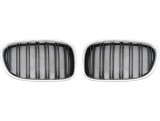 Grila masca fata fata BMW Seria 7 (F01/F02), 10.2008-01.2016, partea stanga, type M-Tech; crom/negru; TUNING,