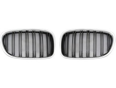 Grila masca fata fata BMW Seria 7 (F01/F02), 10.2008-01.2016, partea stanga, type M-Tech; crom/negru; TUNING,